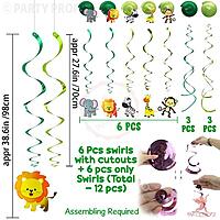 Party Propz Jungle Theme Decoration Swirls Hanging
