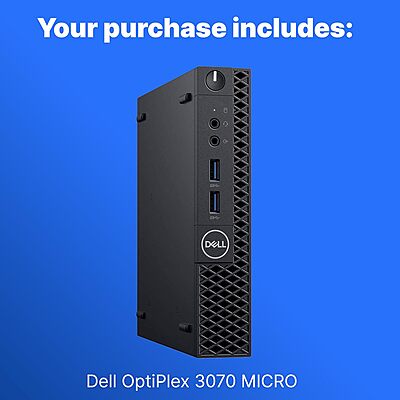 Dell Optiplex 3070 Tiny PC corei5-9500 16GB 512GB Win11Pro (90-Days Warranty)
