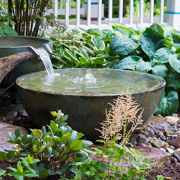 Spillway Basin - Patina - 40" Dia (102 Cm)