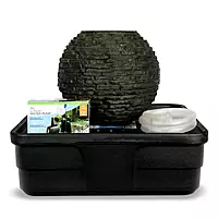 Stacked Slate Sphere Fountain Kit - 18" Dia (46 Cm)