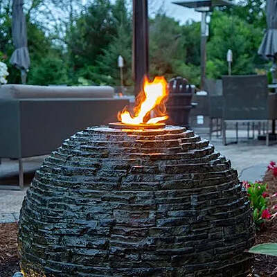 Fire Fountain Add-On Kit For Scalloped Urn