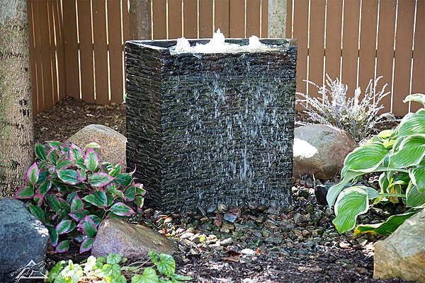 Stacked Slate Wall Fountain Kit - 32" H (81 Cm)