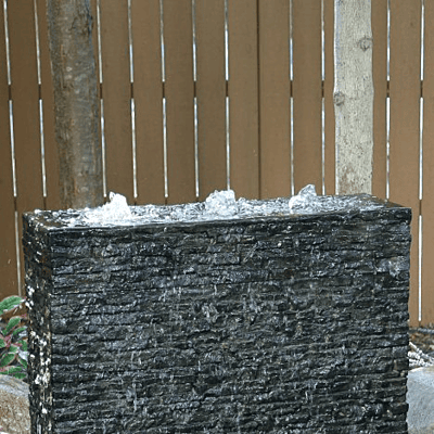 Stacked Slate Wall Topper-Straight Quad-Spill
