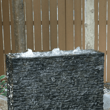 Stacked Slate Wall Topper-Straight Quad-Spill