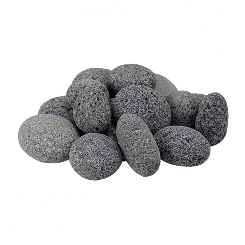 Medium Tumbled Lava Stone - 25 Lb / 11.3 Kg