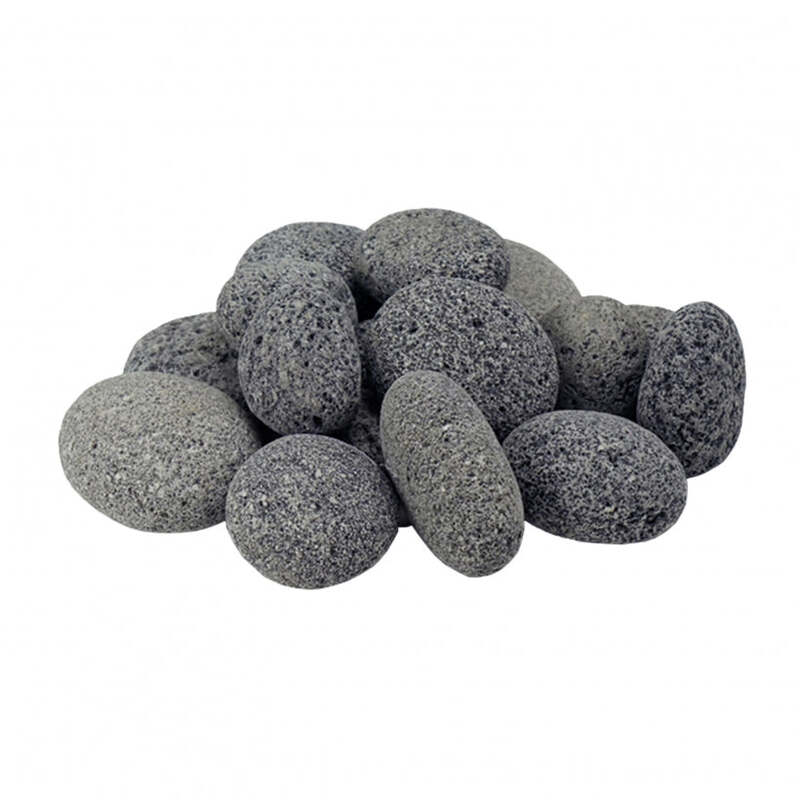 Medium Tumbled Lava Stone - 25 Lb / 11.3 Kg