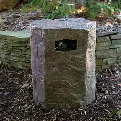 Faux Stone Propane Tank Cover