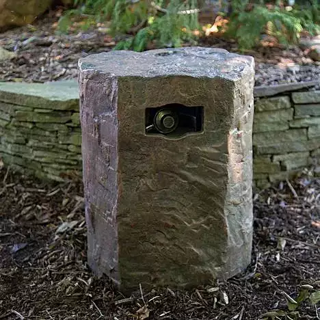 Faux Stone Propane Tank Cover