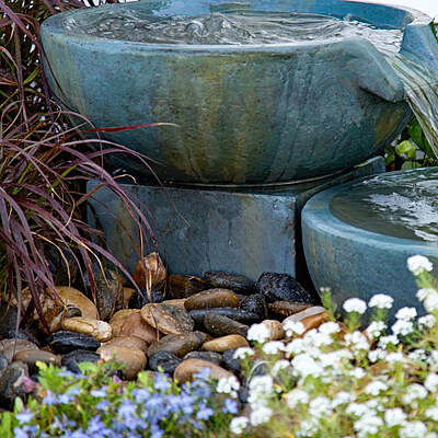 Spillway Bowl Stand - Patina - 6" H (15 Cm)
