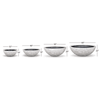 Fountain Bowl - Lunar Gray - 32" Dia (81 Cm)