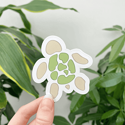 Aquatopia Turtle Logo Sticker