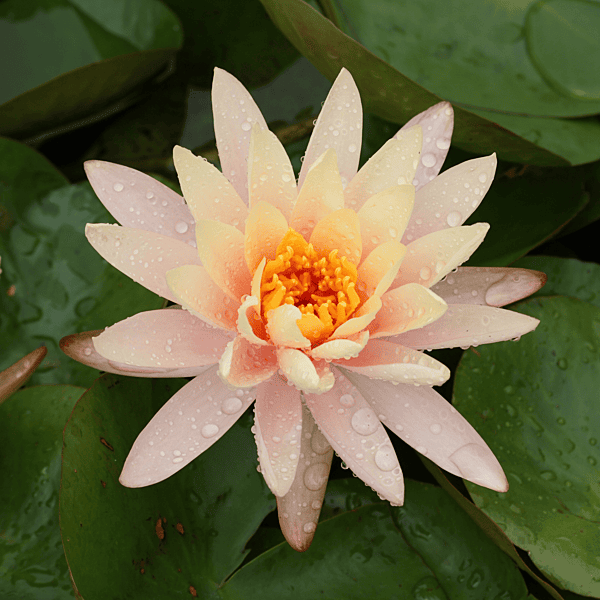 Hardy Water Lily Peach 'Peach Glow' (Nymphaea 'Peach Glow') - 8" Pot