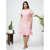 Slumber Jill Love Struck Knee Length Dress (L)