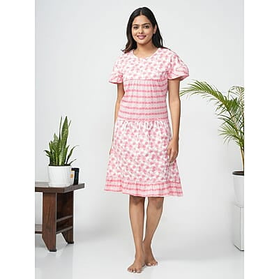 Slumber Jill Love Struck Knee Length Dress (L)