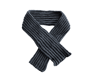 Crochet Scarf Black