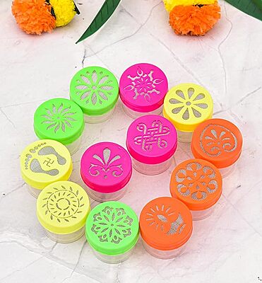 Rangoli stamp set 12 pcs in Back