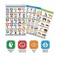 All in One English ABCD Chart For Kids (16 Charts ) 36 x 50 cm