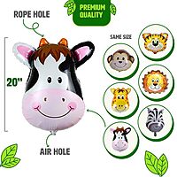 Just Party Jungle Themed Birthday Decoration Set - 66 Piece