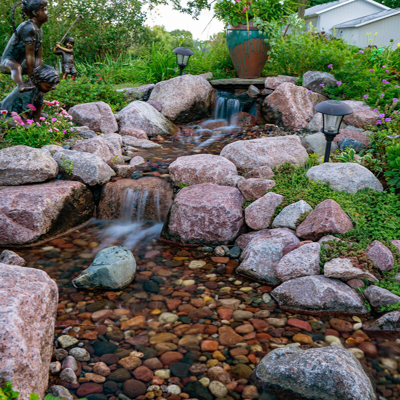 Medium Pondless Waterfall Kit 16' Stream W/3-Pl 3000 Pond Pump