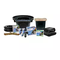 Large Deluxe Pond Kit 21' X 26' W/Aquasurge 4000-8000 Adjustable Flow Pond Pump