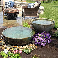 Spillway Bowl And Basin Fountain Kit - Patina - 32"/40" Dia (81/102 Cm)
