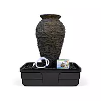 Stacked Slate Urn Fountain Kit - 45" H (114 Cm)