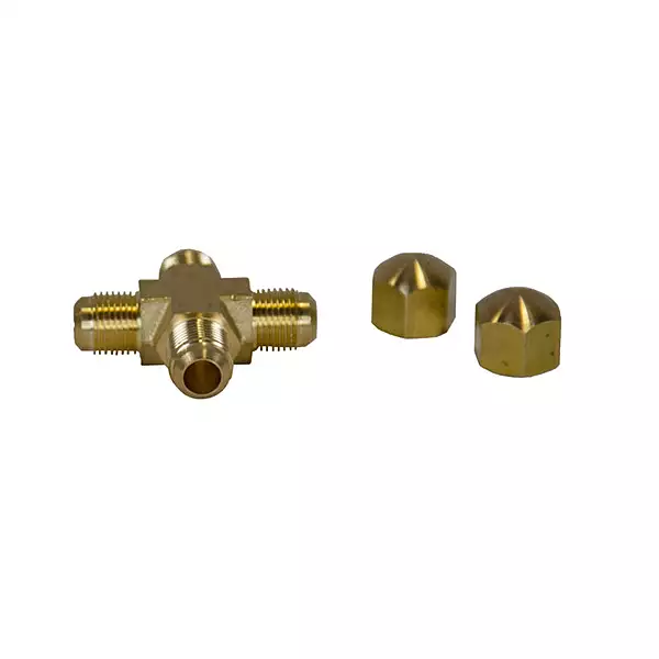 4-Way 3/8" Splitter With Caps