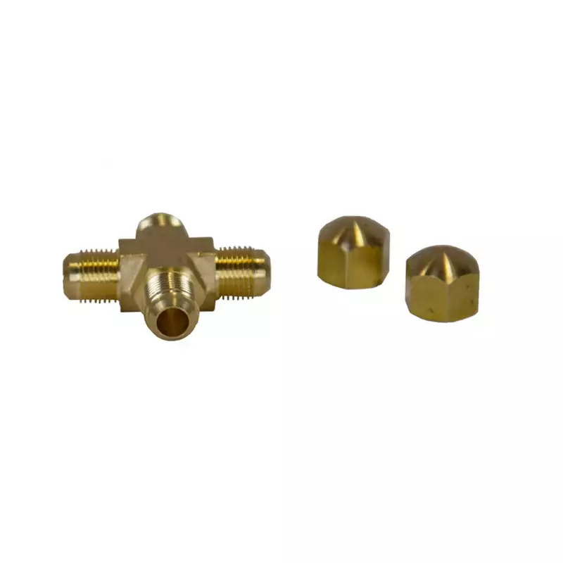 4-Way 3/8" Splitter With Caps