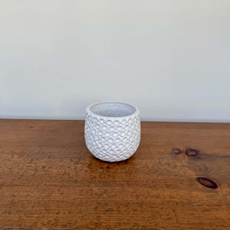 Ginny Pot - 3" x 3.25" - White