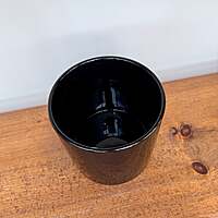 Cercle Pot - 6.5" x 6.25" - Black