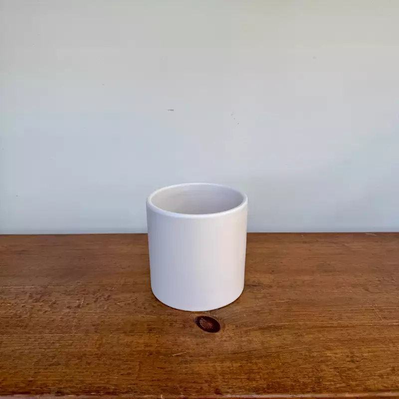 Cercle Pot - 4.25"x 4.25" - Matte White