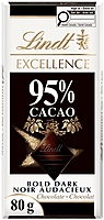 Lindt Excellence 95% Cacao Dark Chocolate Bar 15 x 80 g