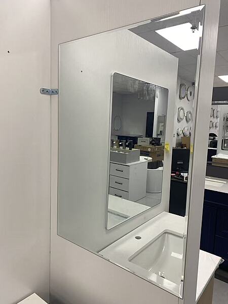 Frameless Beveled Mirror-20"x28" / 直角斜边
