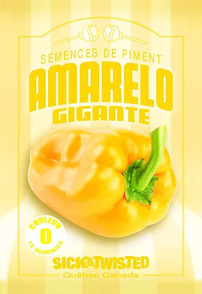Semence de poivrons Amarelo Gigante Jaune