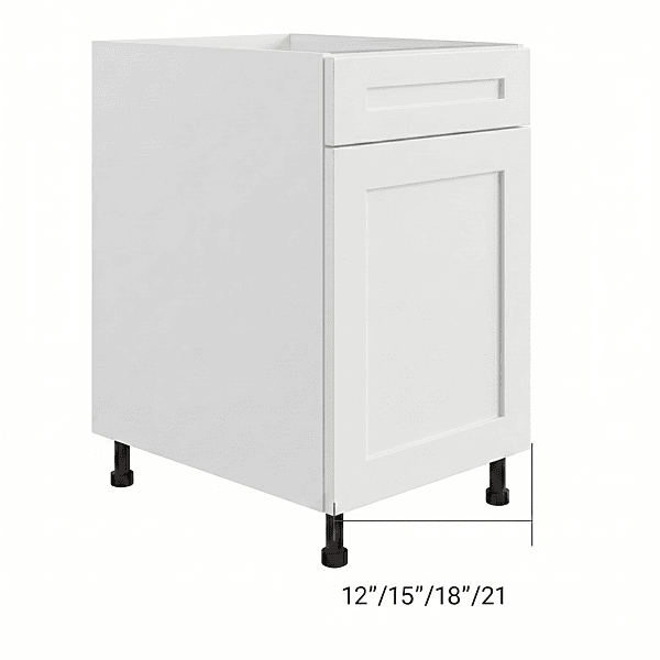 Cabinet de bas 1 tiroir et 1 porte — Assemblé — Plywood
