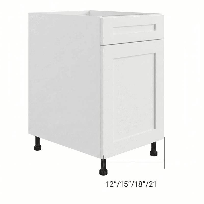 Cabinet de bas 1 tiroir et 1 porte — Prêt à assembler — Plywood