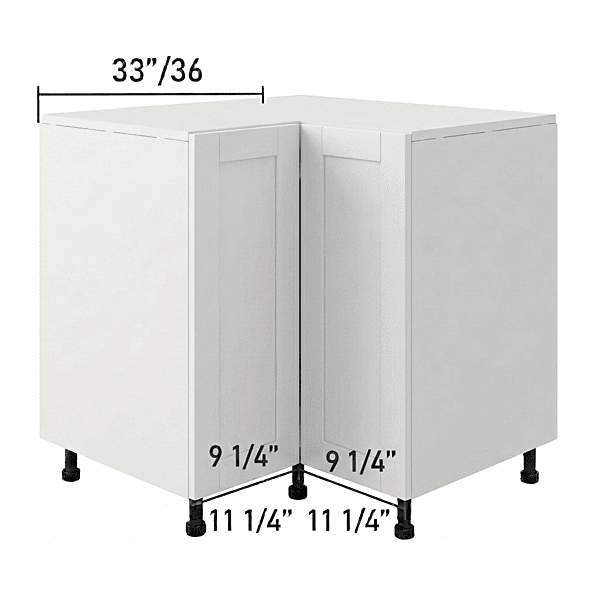 Bas sans Lazy Susan — Assemblé — Mélamine