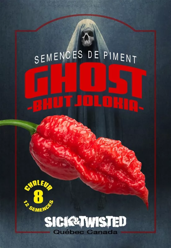 Semences de piments Ghost ( Buth jolokia)