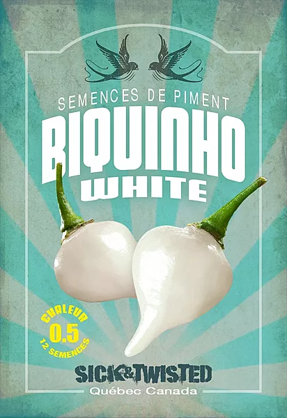 Semences de piments Biquinho Blanc