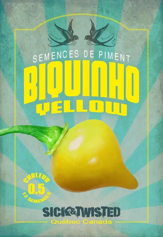 Semences de piments Biquinho Jaune