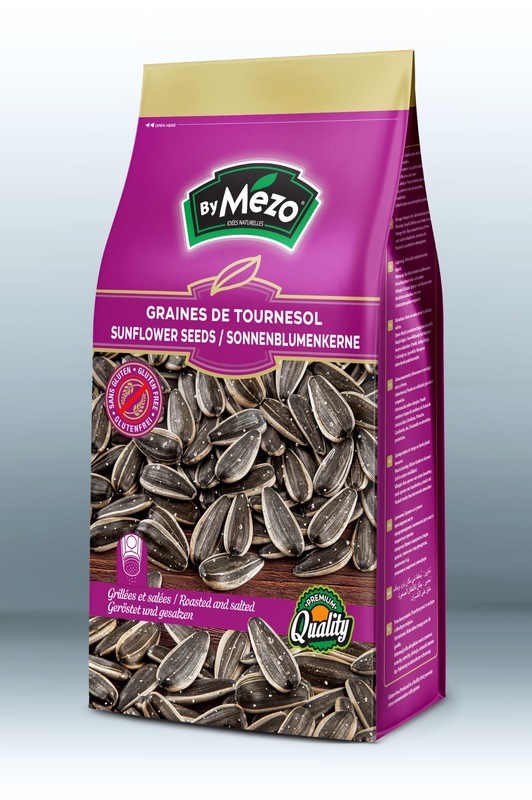 Mezo Roasted Black Sunflower Seeds Salted 16 x 250 g