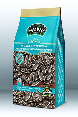 Mezo Roasted Black Sunflower Seeds Non-Salted 16 x 250 g Mezo Roasted Black Sunflower Seeds Non-Salted 16 x 250 g