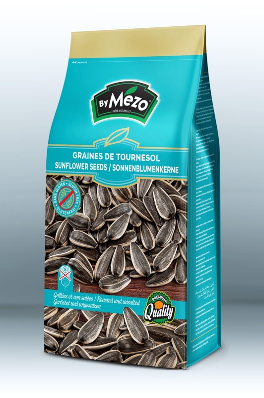 Mezo Roasted Black Sunflower Seeds Non-Salted 16 x 250 g