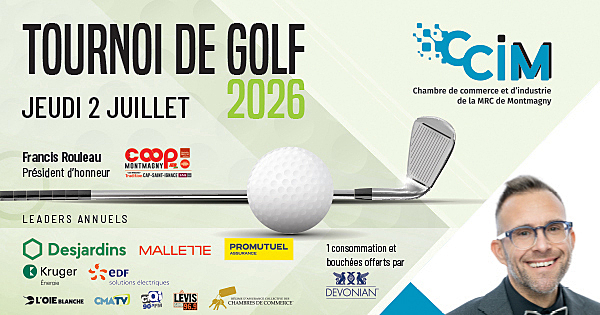 2 juillet 2026  32e tournoi de golf de la CCIM