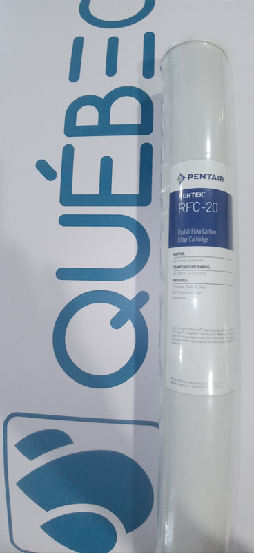 Pentek RFC-20 (Filtre à débit radial au charbon granulaire actif) 2,5'' X 20''