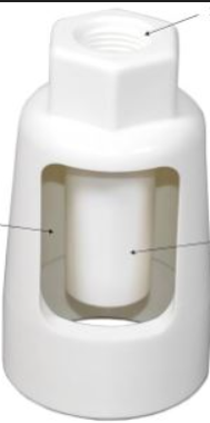 Kit d'installation pour rejet sur ABS 1''1/2 précollé (REJETV1)c Conforme complet avec Air gap NSF