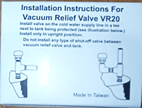 Brise vide ½''MPT en laiton CASH-ACME