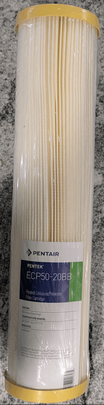 Cartouche plissée cellulose/polyester 50µm, ECP50-20BB