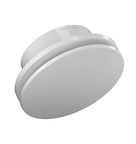 Diffuseur air 5" rond plast blc moderne