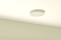 Diffuseur air 5" rond plast blc moderne